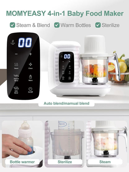 Baby Food Maker, Baby Food Processor with Steam & Grinding