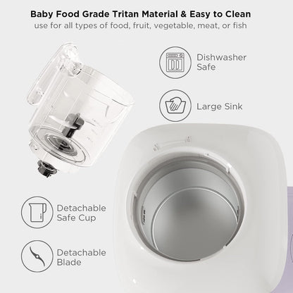 Baby Food Maker, Baby Food Processor with Steam & Grinding