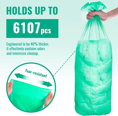 Compatible with Diaper Dekor Plus Diaper Pail Refills | Lemon Scent 2 Count | Extra Thick Leak Proof Odor Control | Most Economical Refills for Diaper Dekor Classic & Eko Style Pails