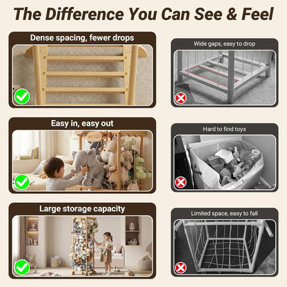Stuffed Animal Storage Plushies Organizer for Kids Room
