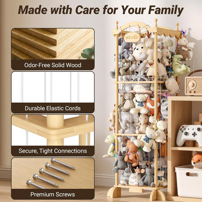 Stuffed Animal Storage Plushies Organizer for Kids Room