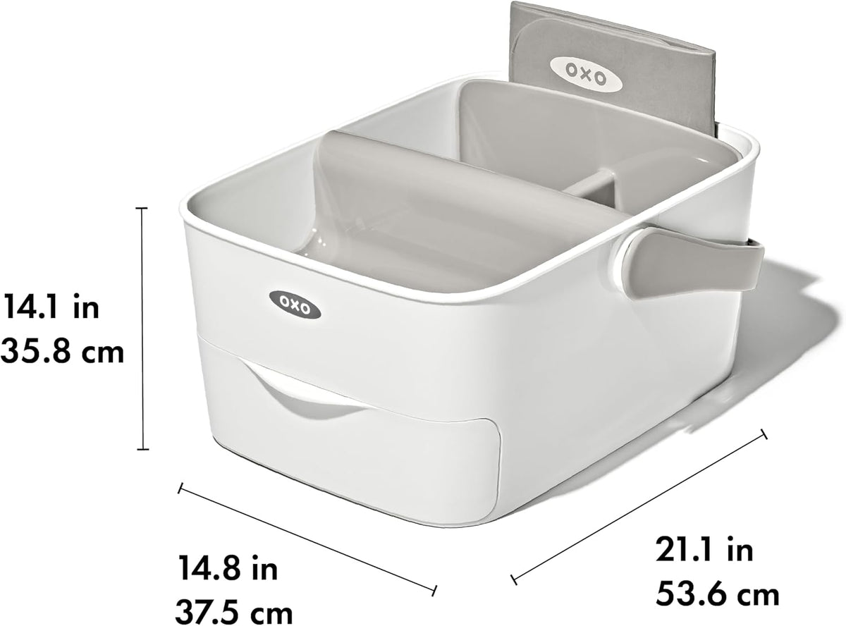 Diaper Caddy with Changing Mat