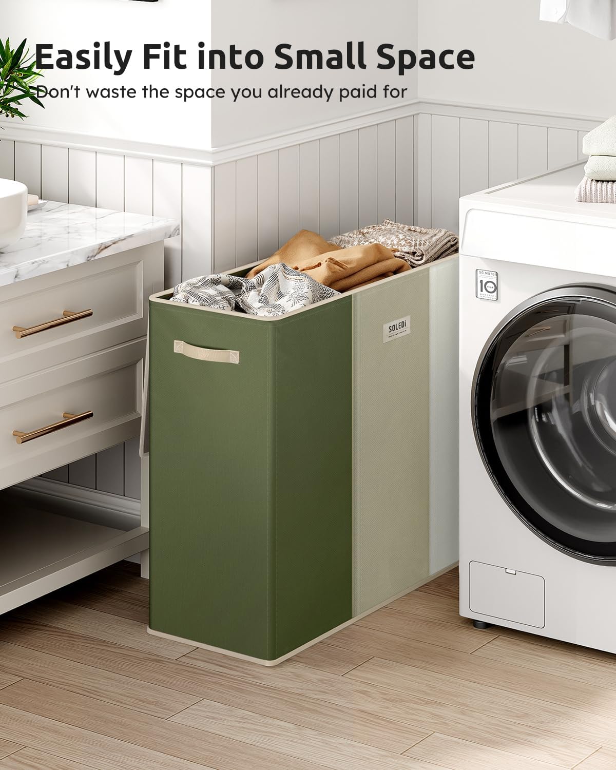 Laundry Hamper 3 section with lid and 3 Pcs Bag, Large Hamper 3 compartment 180L, Laundry Basket Laundry sorter Clothes hamper for Laundryroom Bedroom Blanket Storage Organizer