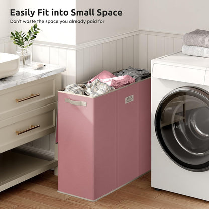 Laundry Hamper 3 section with lid and 3 Pcs Bag, Large Hamper 3 compartment 180L, Laundry Basket Laundry sorter Clothes hamper for Laundryroom Bedroom Blanket Storage Organizer