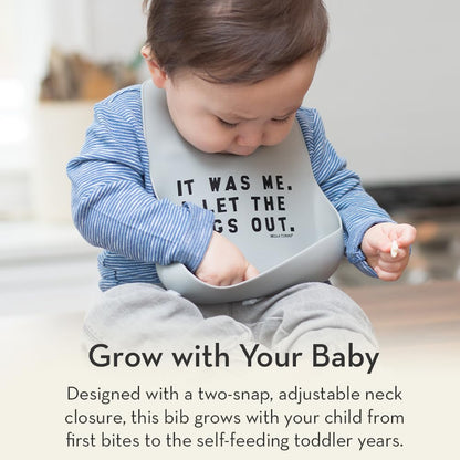Silicone Baby Bib, Very Busy