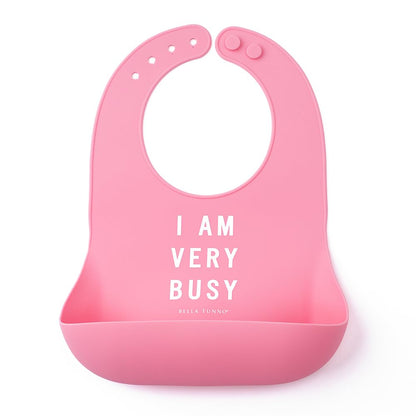 Silicone Baby Bib, Very Busy