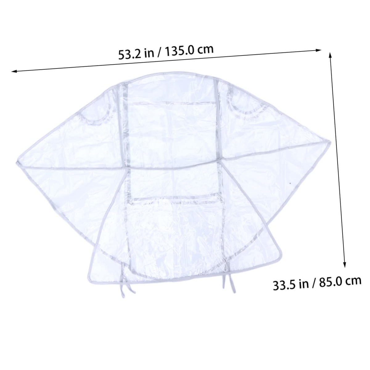Stroller Rain Cover Wind Shield for Baby with PVC Weather Protection