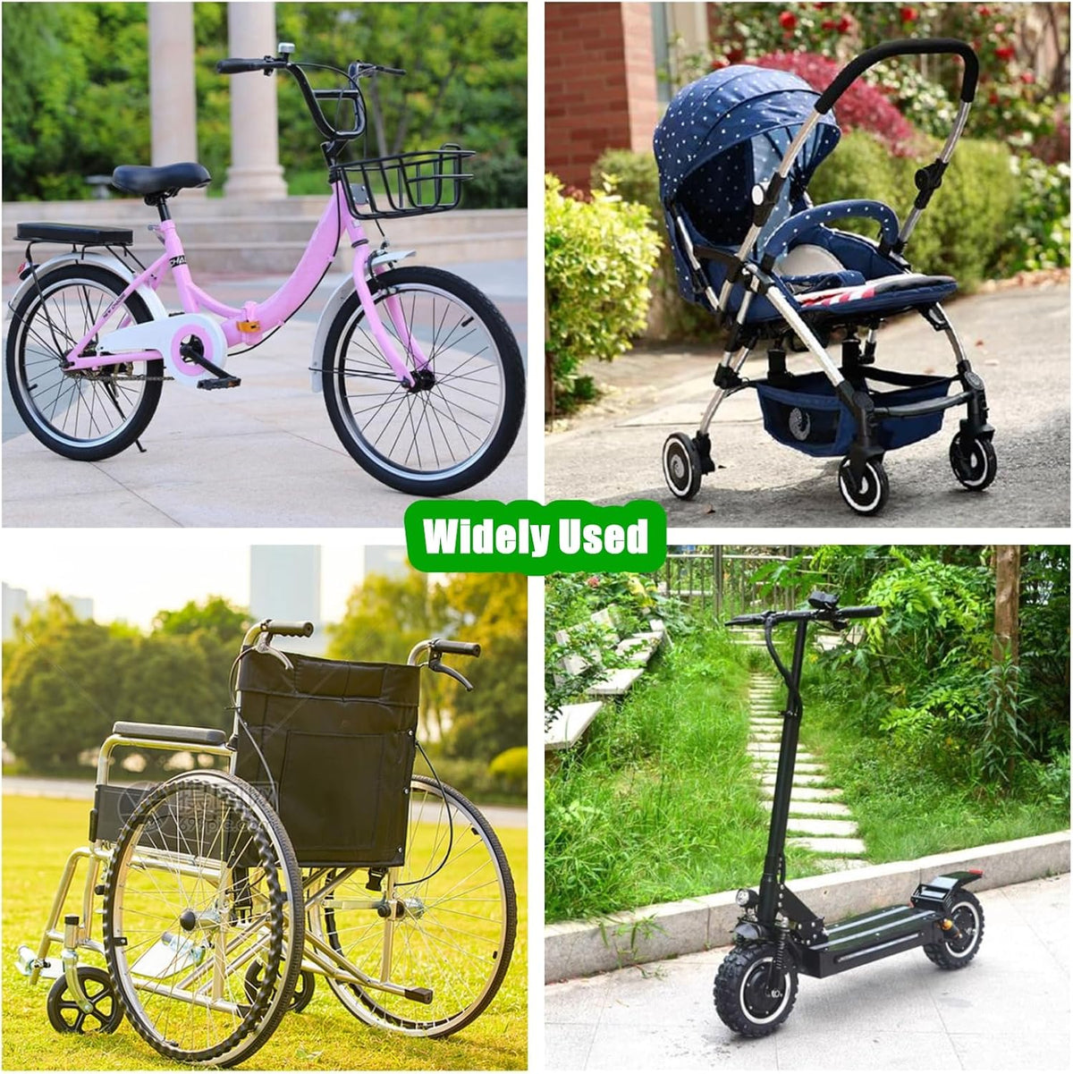 Bike Cup Holder with Phone Keys Holder, Handlebar Water Bottle Cage for E-Bike, Scooter, Stroller, Wheelchair