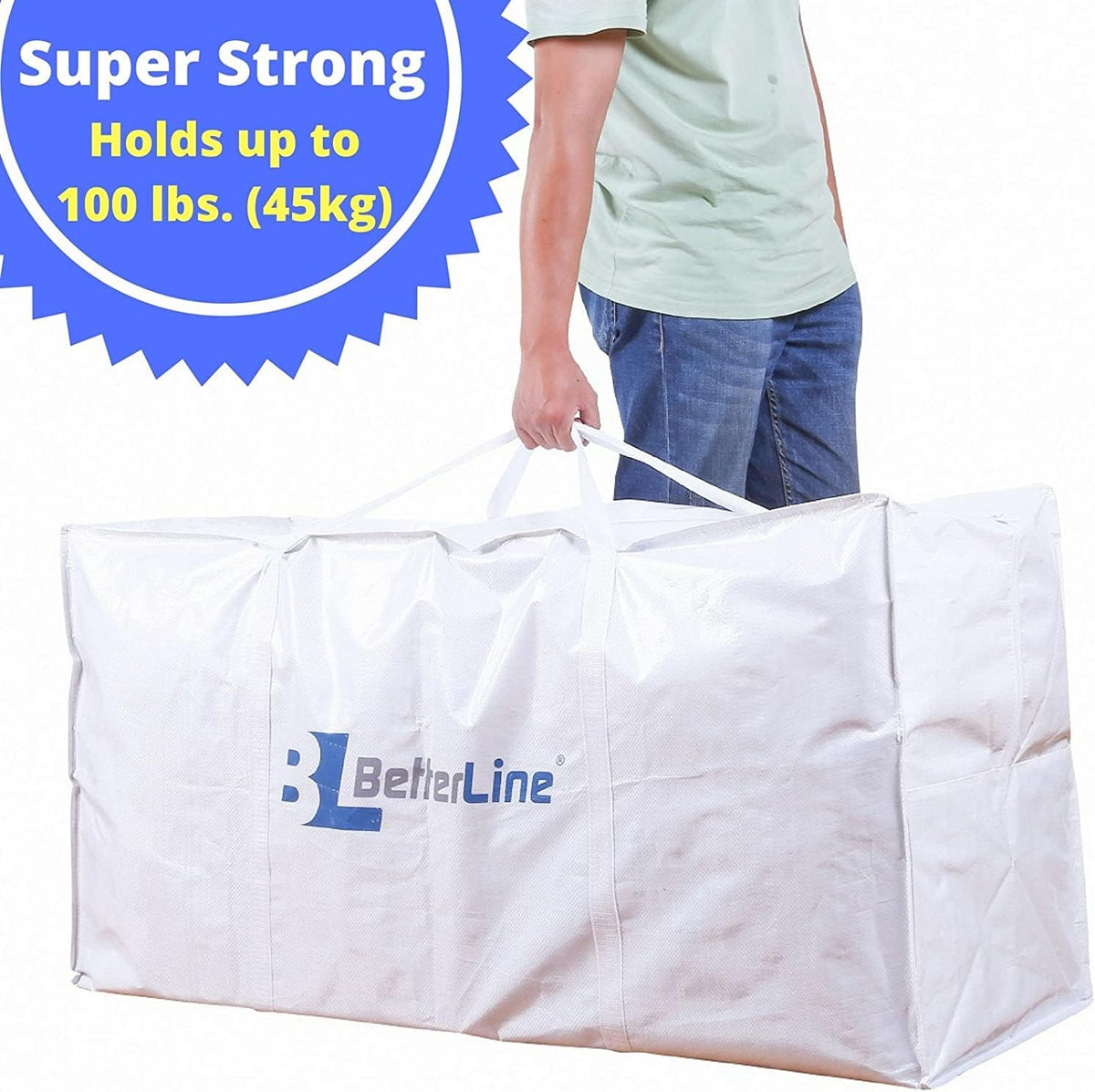 Extra Large Storage Bag Heavy Duty 45x22x16 Inches 100 lbs