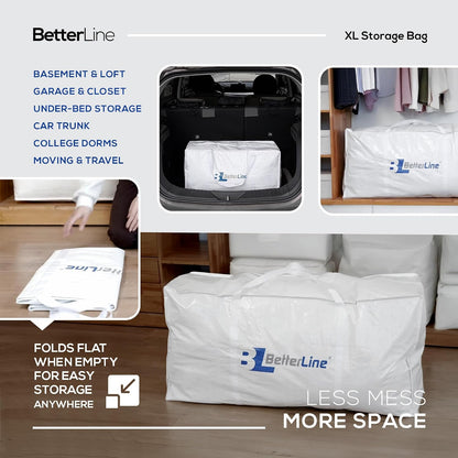 Extra Large Storage Bag Heavy Duty 45x22x16 Inches 100 lbs