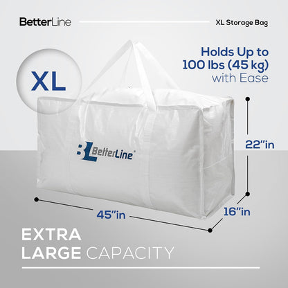 Extra Large Storage Bag Heavy Duty 45x22x16 Inches 100 lbs