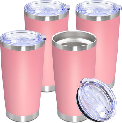 20oz Tumbler Stainless Steel Tumbler Coffee Tumbler with Lid Navy, 1P | Vacuum Insulated Double Wall Travel Mug, Durable Powder Coated Coffee Mug, For Hot & Cold Drinks