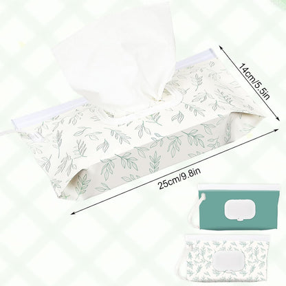 FEBSNOW 2 Pack Baby Wipe Dispenser, Reusable Portable Travel Wipe Holder