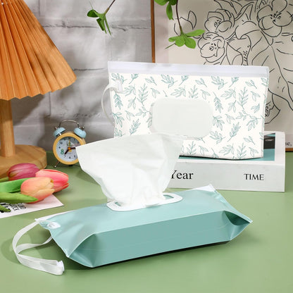 FEBSNOW 2 Pack Baby Wipe Dispenser, Reusable Portable Travel Wipe Holder