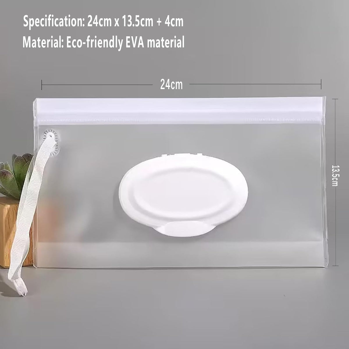 2Pcs White Baby Wipe Holder Case - Waterproof Travel Container for Wet Wipes, Portable Refillable Dispenser with Sealed Lid,On-The-Go Diaper Essentials,Keeps Wipes Moist and Fresh