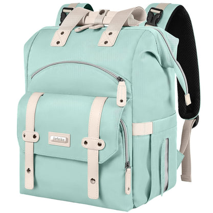 Diaper Bag Backpack, Pink Baby Girls Diaper Bag for Mom, Travel Baby Bags Backpack for Women, Insulated Pockets Portable toddler diaper bag, RFID Anti-Theft Pocket