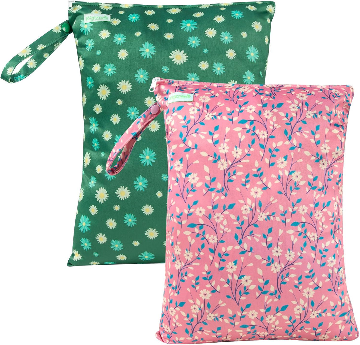 Wet Dry Bag for Baby Swimsuit, Small Wet Dry Bag for Clothes Diaper and Breast Pump Parts, Large Baby bag for Travel,Gym Clothes,Beach,Pool,Extra Clothes (Black,3 Pack)