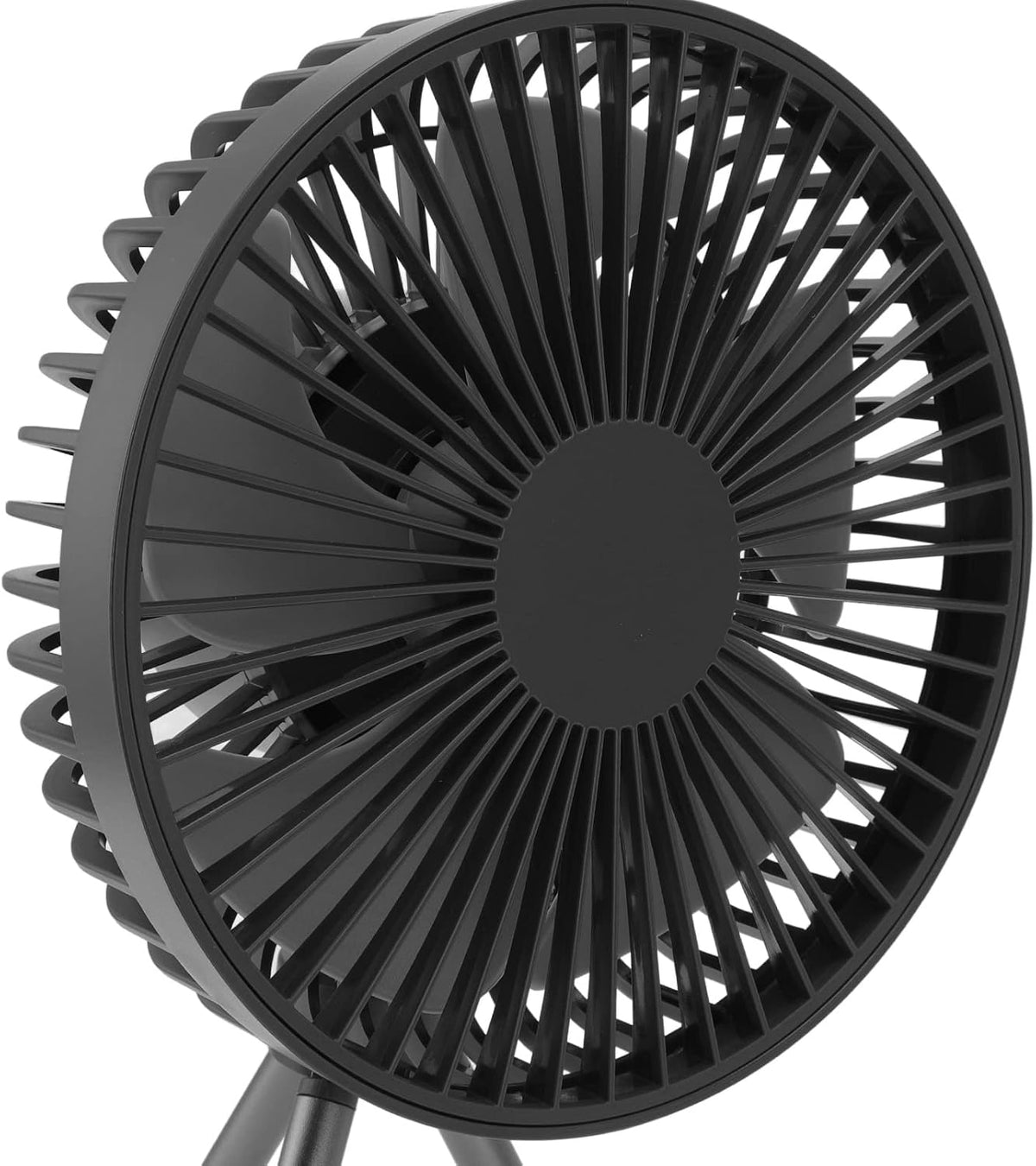 Baby Stroller Fan with Flexible Tripod, Rechargeable Portable Fan, Timing Function 3 Speed, Power Bank for Outdoor Travel (Gray)
