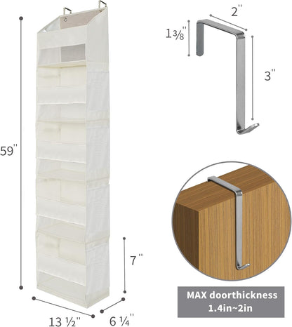 Bundle of 1-Pack Over the Door Bathroom Organizer & 3-Pack Trapezoid Storage Bins