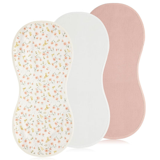 3 Pcs Baby Changing Pad Liners,Cute Style,Pink
