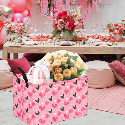 Square Storage Basket Gift Shelf Basket Storage Bin, Nursery Basket Organizer Box for With Handles for Room Deco (Excavator)