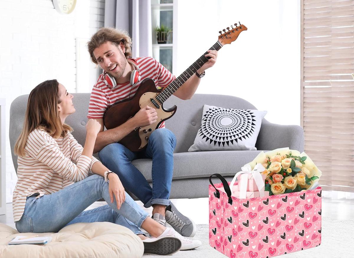 Square Storage Basket Gift Shelf Basket Storage Bin, Nursery Basket Organizer Box for With Handles for Room Deco (Excavator)