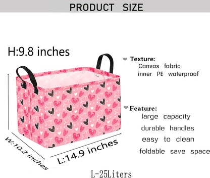 Square Storage Basket Gift Shelf Basket Storage Bin, Nursery Basket Organizer Box for With Handles for Room Deco (Excavator)