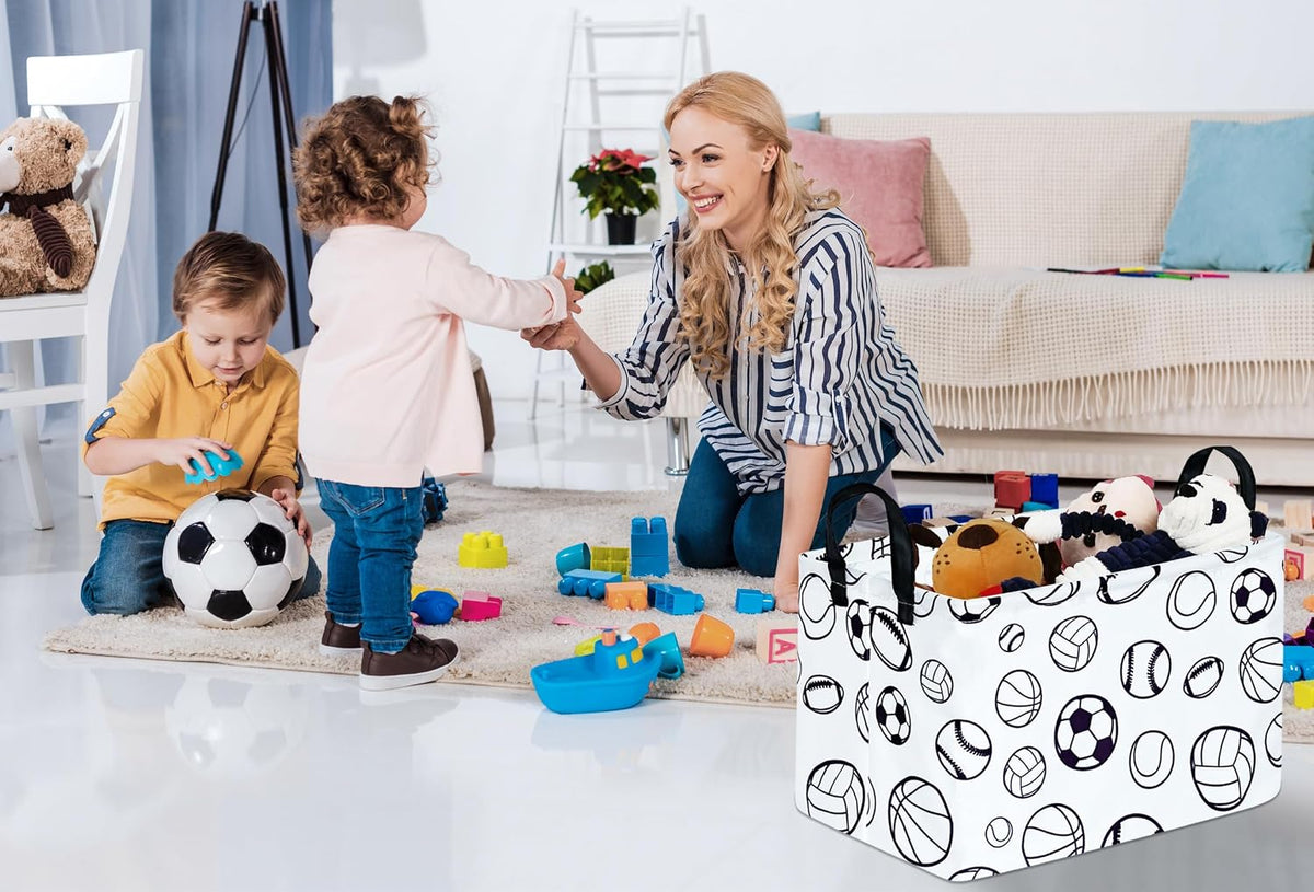 Square Storage Basket Gift Shelf Basket Storage Bin, Nursery Basket Organizer Box for With Handles for Room Deco (Excavator)