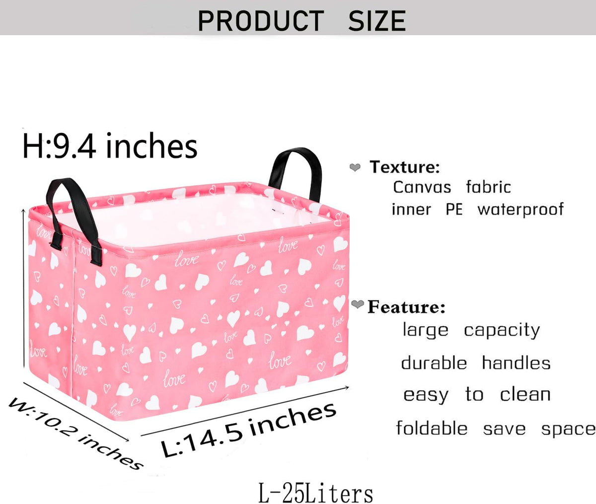 Square Storage Basket Gift Shelf Basket Storage Bin, Nursery Basket Organizer Box for With Handles for Room Deco (Excavator)