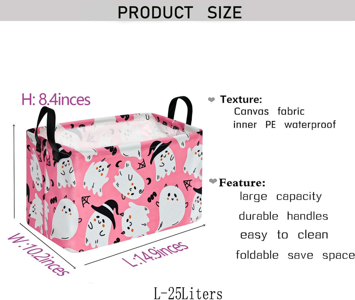 Square Storage Basket Gift Shelf Basket Storage Bin, Nursery Basket Organizer Box for With Handles for Room Deco (Excavator)