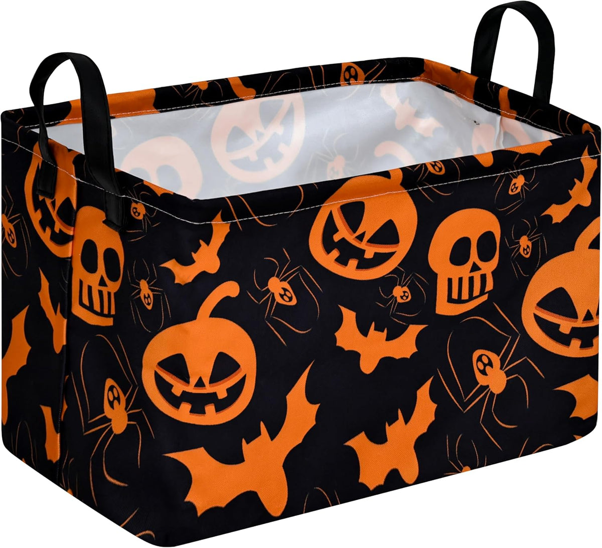 Square Storage Basket Gift Shelf Basket Storage Bin, Nursery Basket Organizer Box for With Handles for Room Deco (Excavator)