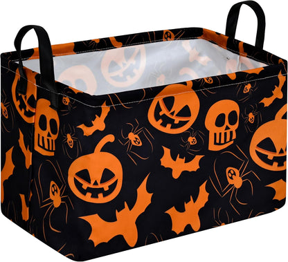 Square Storage Basket Gift Shelf Basket Storage Bin, Nursery Basket Organizer Box for With Handles for Room Deco (Excavator)