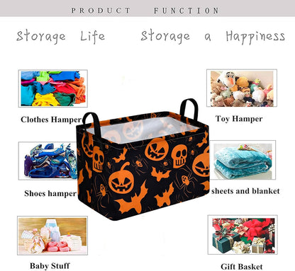 Square Storage Basket Gift Shelf Basket Storage Bin, Nursery Basket Organizer Box for With Handles for Room Deco (Excavator)
