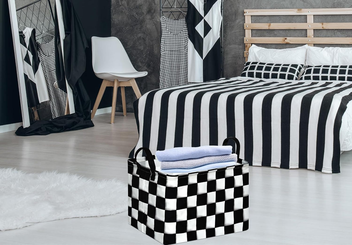 Square Storage Basket Gift Shelf Basket Storage Bin, Nursery Basket Organizer Box for With Handles for Room Deco (Excavator)