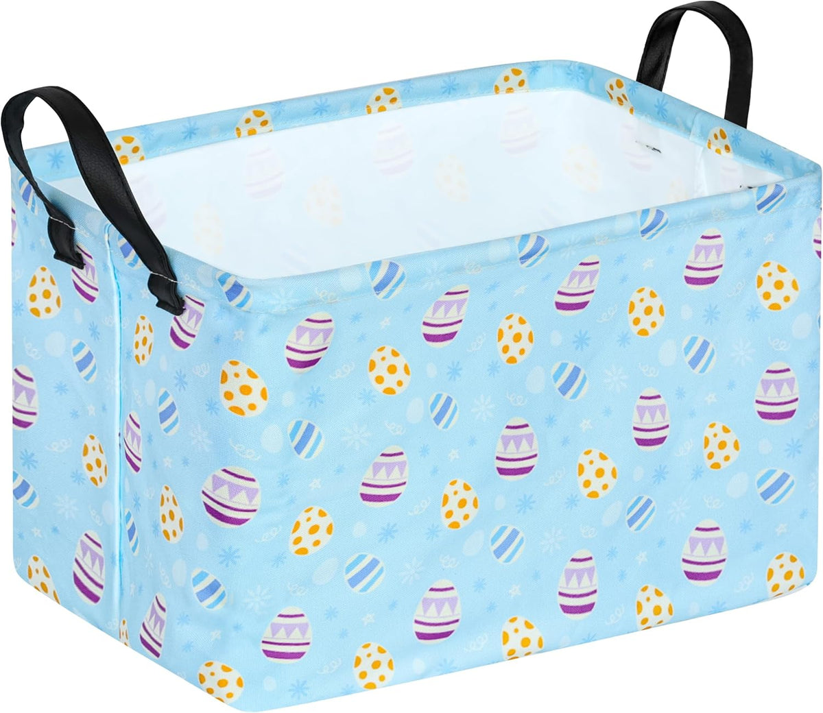 Square Storage Basket Gift Shelf Basket Storage Bin, Nursery Basket Organizer Box for With Handles for Room Deco (Excavator)