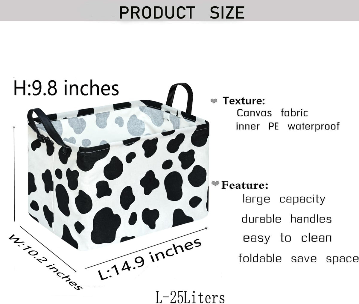 Square Storage Basket Gift Shelf Basket Storage Bin, Nursery Basket Organizer Box for With Handles for Room Deco (Excavator)