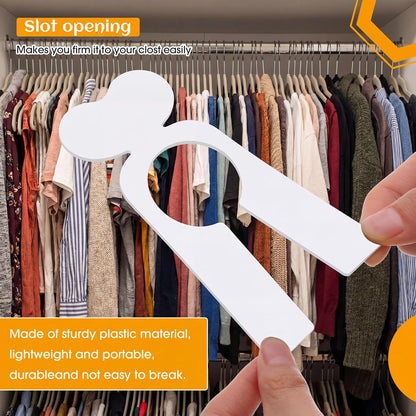 WILLBOND 20 Pack Closet Dividers for Hanging Clothes Clothing Size Clothing Rack Dividers Baby Closet Dividers Weekly Clothes Organizer with 1 Piece Marker Pen for Home Closet Cloth Store
