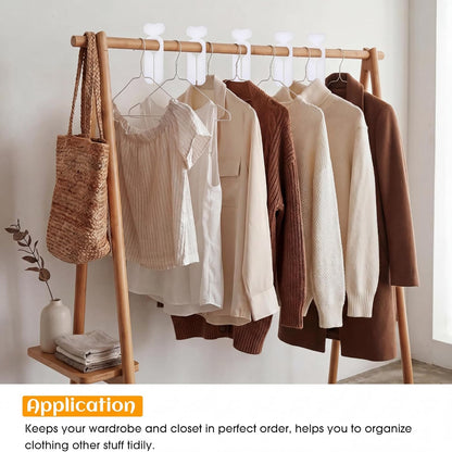 WILLBOND 20 Pack Closet Dividers for Hanging Clothes Clothing Size Clothing Rack Dividers Baby Closet Dividers Weekly Clothes Organizer with 1 Piece Marker Pen for Home Closet Cloth Store