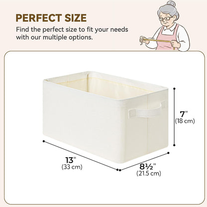 Storage Basket for Shelves, Storage Bins, Light Taupe, 2-Pack