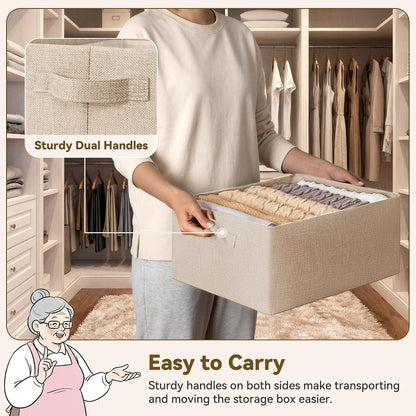 Storage Basket for Shelves, Storage Bins, Light Taupe, 2-Pack