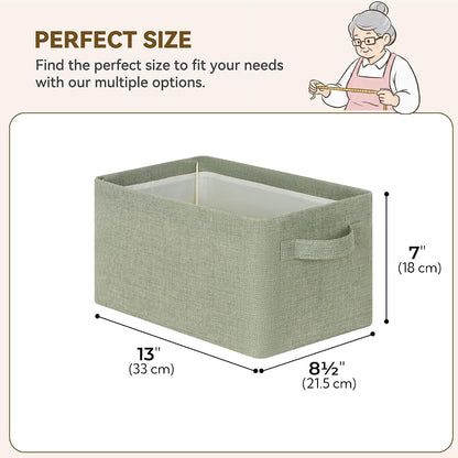 Storage Basket for Shelves, Storage Bins, Light Taupe, 2-Pack
