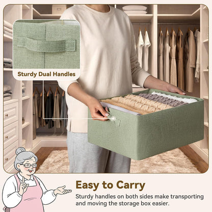 Storage Basket for Shelves, Storage Bins, Light Taupe, 2-Pack