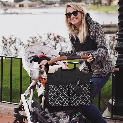 Diaper Bag Tote with Changing Station Upgrade Multi-Function Baby Bag with Adjustable Shoulder Strap