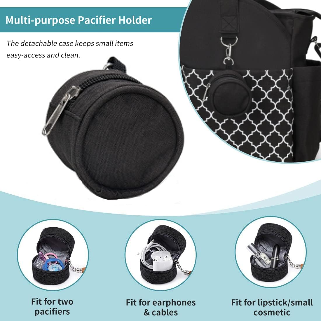 Diaper Bag Tote with Changing Station Upgrade Multi-Function Baby Bag with Adjustable Shoulder Strap