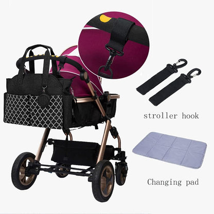 Diaper Bag Tote with Changing Station Upgrade Multi-Function Baby Bag with Adjustable Shoulder Strap