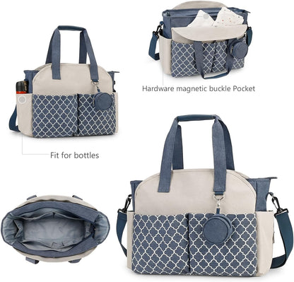 Diaper Bag Tote with Changing Station Upgrade Multi-Function Baby Bag with Adjustable Shoulder Strap