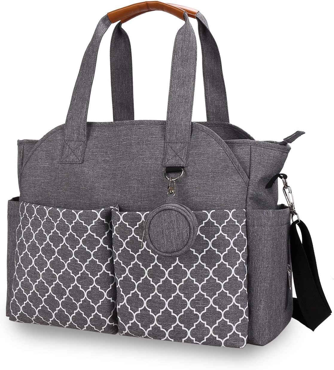 Diaper Bag Tote with Changing Station Upgrade Multi-Function Baby Bag with Adjustable Shoulder Strap