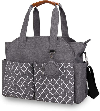 Diaper Bag Tote with Changing Station Upgrade Multi-Function Baby Bag with Adjustable Shoulder Strap