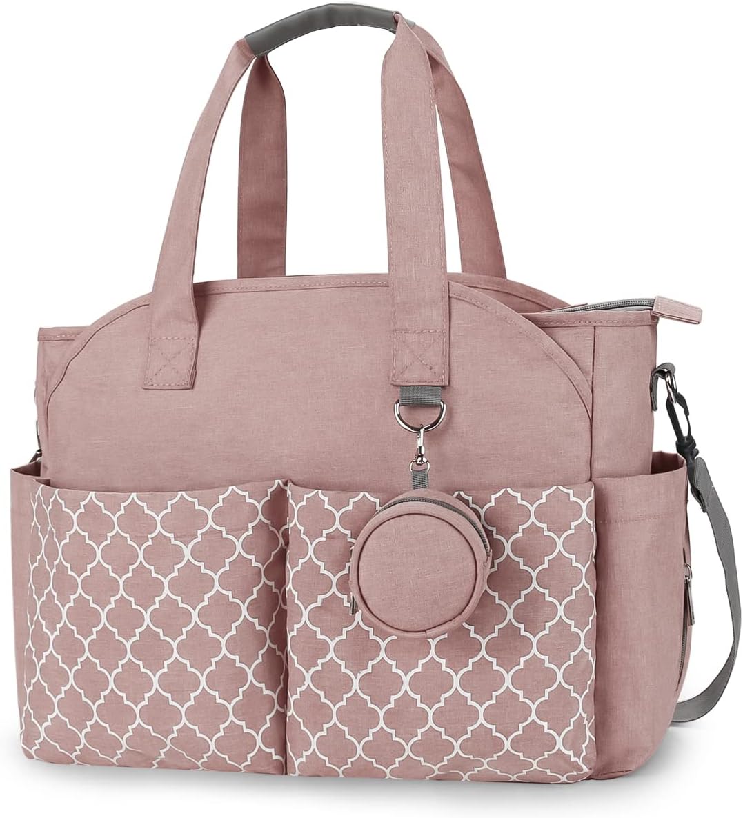 Diaper Bag Tote with Changing Station Upgrade Multi-Function Baby Bag with Adjustable Shoulder Strap