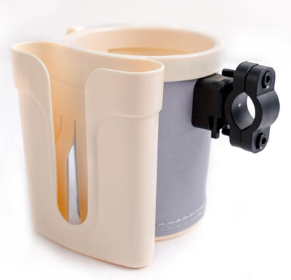 Bike Cup Holder Handlebar Cruiser with Cell Phone Holder Key Holder for Bicycle Motorcycle Scooter Boat Silver
